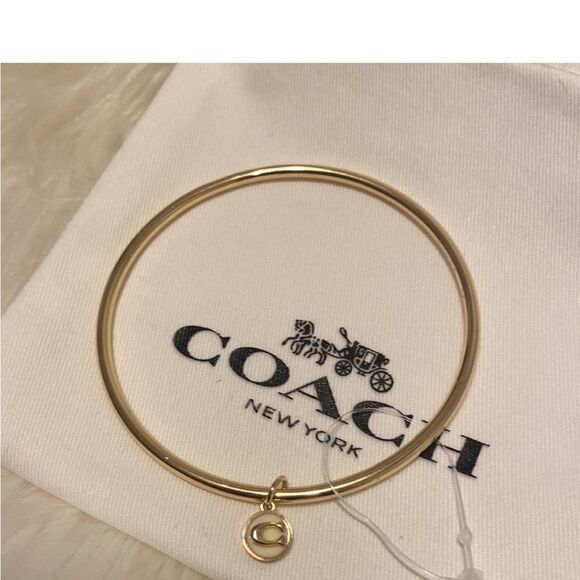 Coach Bangle Bracelet with "C" Charm NWOT - Picture 3 of 4